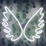 OMI Neon Signs Angel Wings USB Powered Led Neon Light Room Decor Suitable for Girls Room Game Room