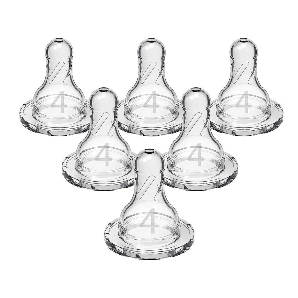 Dr. Brown's 6 Piece Standard Replacement Nipple, Level 4