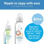 Dr. Brown’s Options+ Sippy Spout Baby Bottle, 8 Ounce, Lion