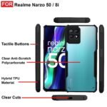 Back Case Cover for Realme Narzo 50 4G / Realme 8i | Compatible for Realme Narzo 50 4G / Realme 8i Back Case Cover |