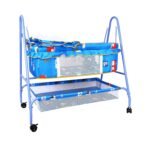 BabyLuv Cradle with Swing and Mosquito net (Blue)