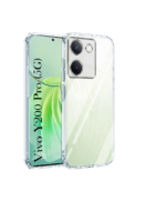 Back Cover for Vivo Y200 Pro 5G Silicone Clear Shockproof Case with Camera Protection | Soft and Flexible (Transparent)