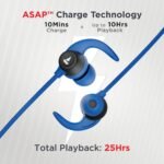 boAt Rockerz 255 Neo in-Ear Bluetooth Neckband with Mic with ENx Tech, Smart Magnetic Buds, ASAP Charge, Upto 25 Hours Playback, 12MM Drivers, Beast Mode