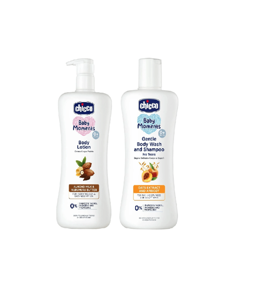 Chicco Body Lotion 500Ml With Gentle Bodywash & Shampoo 200Ml