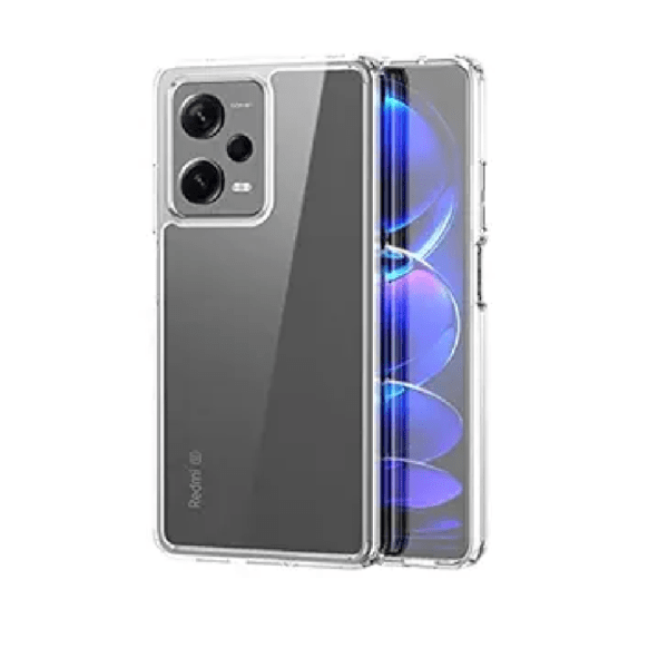 Shield Clear Acrylic Back Shock Proof Case Cover for Redmi Note 12 Pro (Transparent)