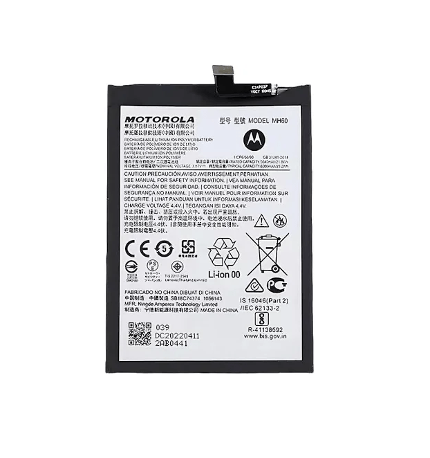 Original MH60 Battery for Motorola Moto G60 / Moto G10 Power Smartphone | Fast Charging Support, 100% Back Up, Guaranteed High Performance