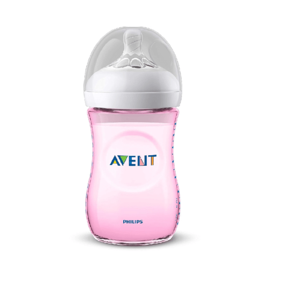 Philips Avent Natural Pink Feeding Bottle 260ml SCF034/10 by Fratelli