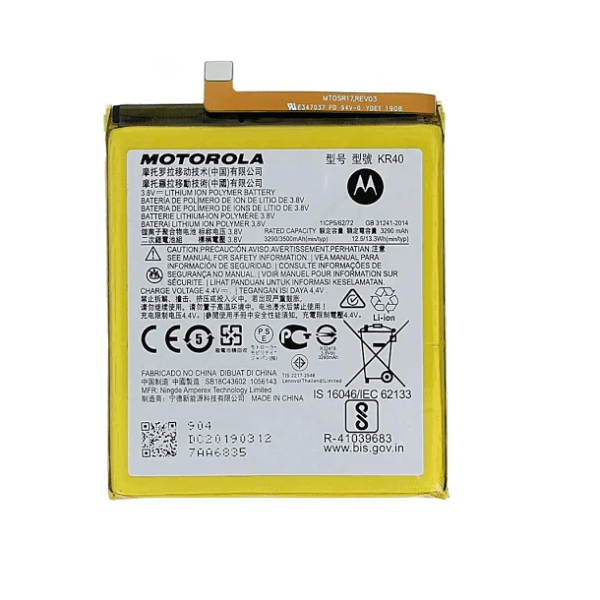 Original KR40 Battery for Motorola One Vision XT1970-1 Smartphone | Fast Charging Support, 100% Back Up, Guaranteed High Performance