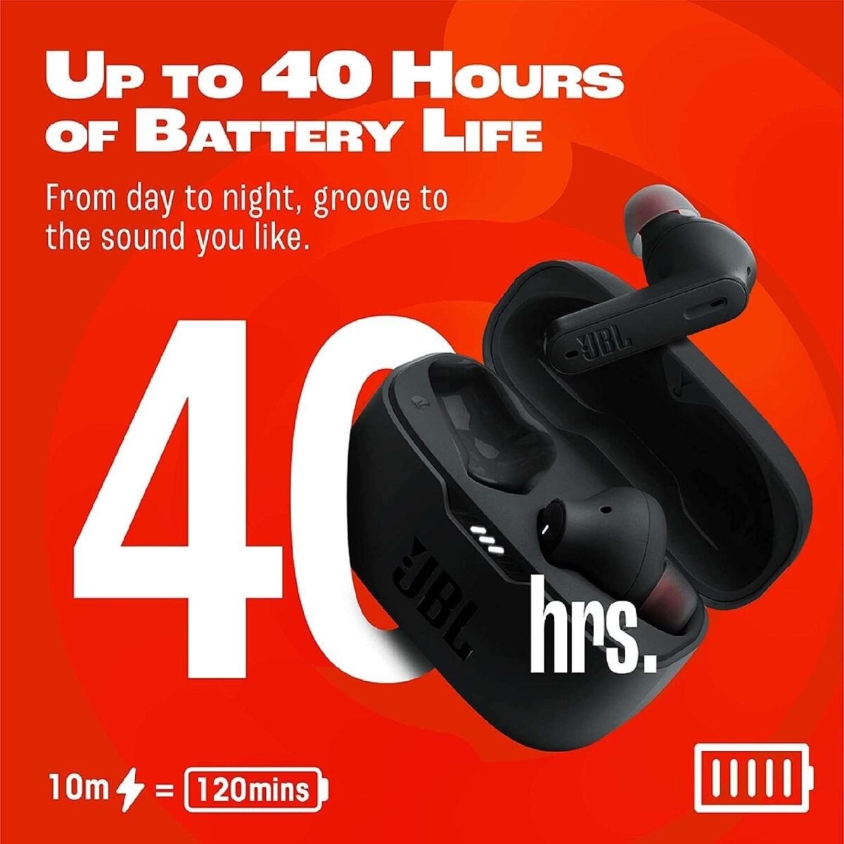 JBL Tune 230NC ANC Earbuds | 40 Hrs Playtime | Fast Charging | 4 Calling Mics | BT Version 5.2 | (3 Color Options)