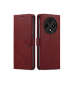 Oppo F27 Pro Plus 5G Flip Cover | PU Leather Wallet Stand | TPU Inside | Magnetic Closure | Red