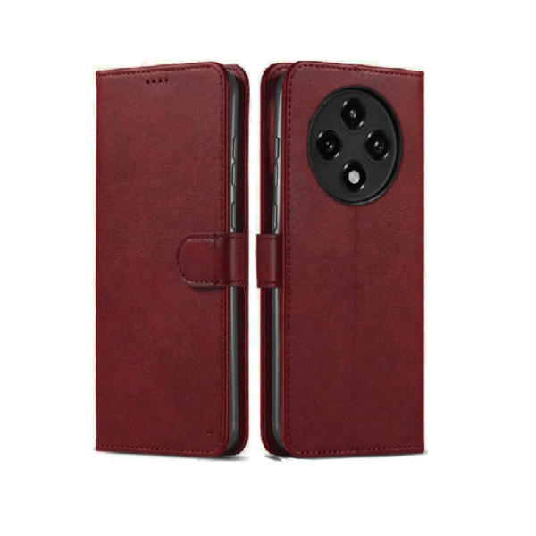 Oppo F27 Pro Plus 5G Flip Cover | PU Leather Wallet Stand | TPU Inside | Magnetic Closure | Red