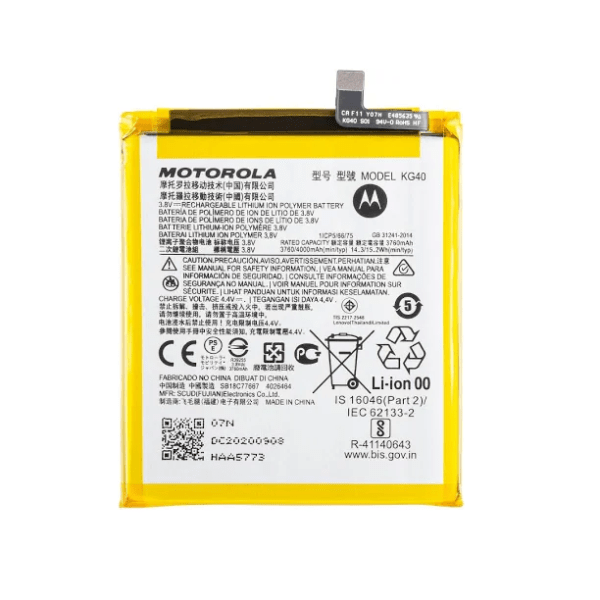 Original KG40 Battery for Motorola G8 Play | One Macro XT2015-2 XT2016-2 Smartphone | Fast Charging Support, 100% Back Up, Guaranteed High Performance