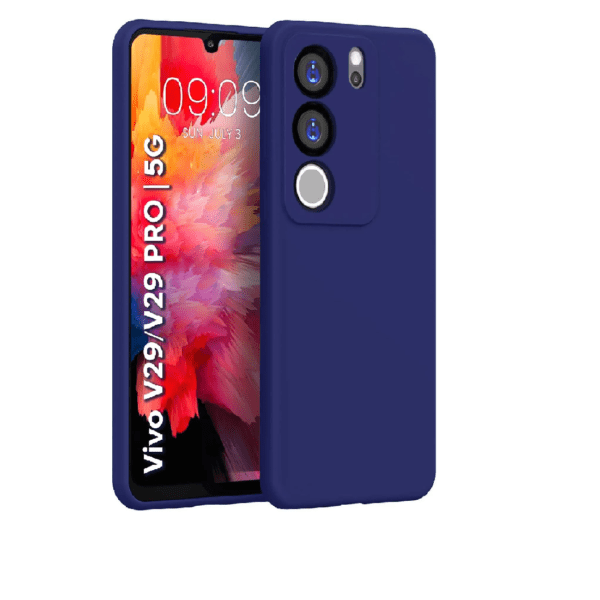 Vivo V29 / V29 Pro 5G Phone Case, Soft Slim TPU Silicone Back, Shock Absorption, Skin-Friendly & Anti-Scratch, (Blue)