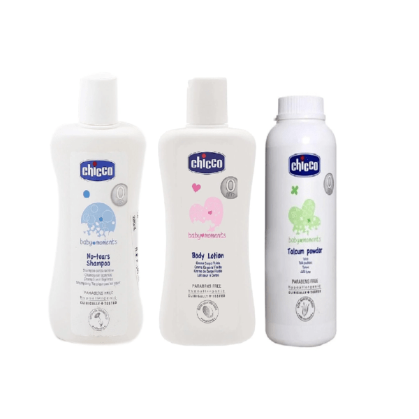 Chicco Baby lotion 200ml+Baby Shampoo 200ml+Baby powder 150ml Combo Pack