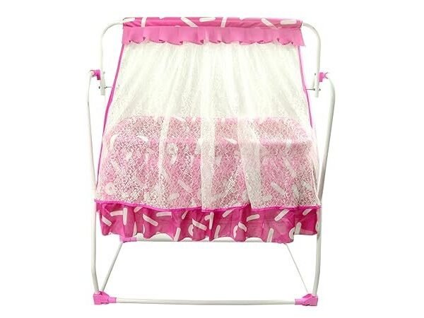 BabyLuv |New Born Baby Cradle | Swing Cradle/Jhula for Toddler Baby Bassinet Sleeping Bed & Crib with Mosquito Net for Baby Boys