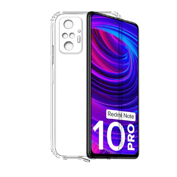 Back Cover Case for Mi Redmi Note 10 Pro/Pro Max (Flexible | TPU | Transparent)