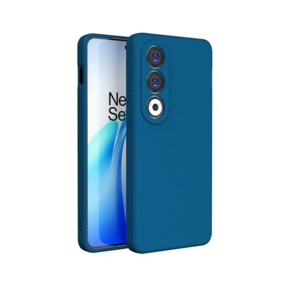 OnePlus Nord CE 4 | Slim Silicone with Soft Lining Shockproof Full Body Bumper Case (Blue)