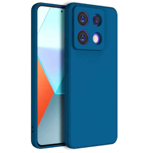 Matte Protective Lens Flexible Back Cover for Redmi Note 13 PRO | Slim Silicone with Soft Lining Shockproof Full Body