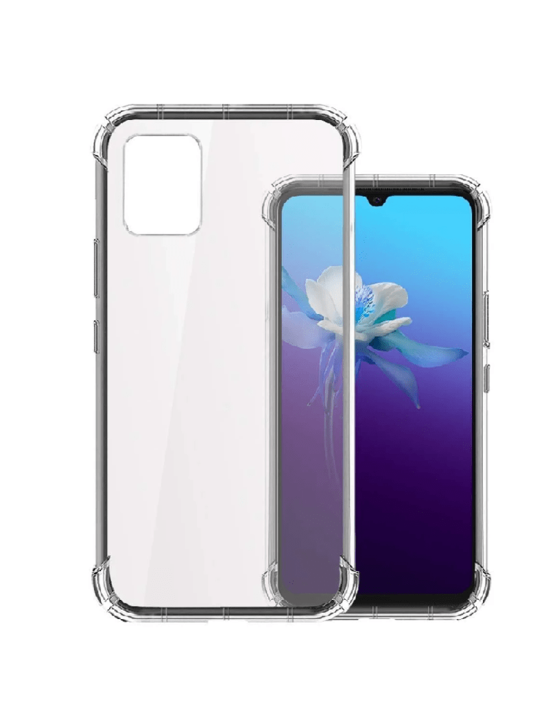 Vivo V20 | Shockproof Flexible Protective TPU Bumper Back Case Cover - (Transparent)