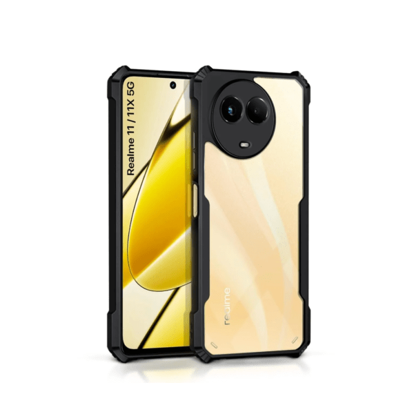 Realme 11X 5G Back Cover Transparent Silicon Bumper Case Cover [Protective + Anti Shock Proof CASE], Realme 11X 5G