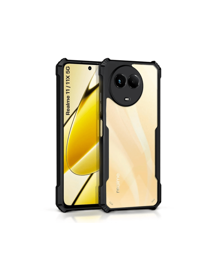 Realme 11X 5G Back Cover Transparent Silicon Bumper Case Cover [Protective + Anti Shock Proof CASE], Realme 11X 5G