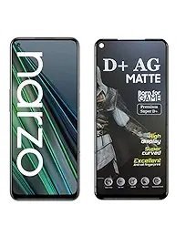 D+ Matte Tempered Glass With 18H Hardness For Realme Narzo 30 Pro | Full screen Coverage - 6.5 inch (PACK OF 1)