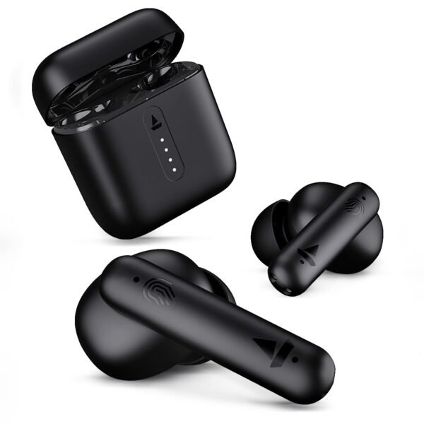 boAt Airdopes 148 Bluetooth Truly Wireless in-Ear Earbuds w/ 42H Playtime,Low Latency Mode for Gaming, Smooth Touch Controls(Bold Black)