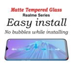 Compatible with Realme 5 Pro Matte Tempered Glass (Pack of 2)