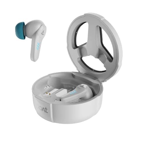 boAt Immortal 171 in Ear Wireless Gaming Earbuds 40ms Low Latency, 40 Hours Gameplay, IPX5 Water, BT v5.3 (White Sabre)