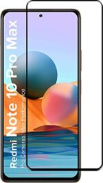 FULL TEMPERED GLASS for Redmi Note 10 Pro Max, Ultra clear, Zero Bubbles, Full Glue Tempered Mobile Screen protector