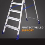 5 Step Ladder, Step Ladder, Non-Slip Household Ladder with Folding Safety, Step Stool, Folding Step Ladder