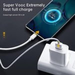 Super VOOC/Superdart Type-C 7 Pin Data Sync Fast Charging Cable Compatible for Realme Phones Upto 6.5Amp (White)