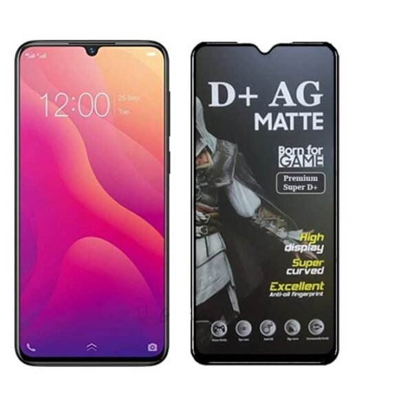 D+ Matte Tempered Glass With 18H Hardness For Vivo V11 Smartphone (Pack Of 1)