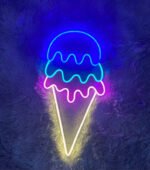 ICE CREAM SOFTY LED Neon Signs Light LED Art Decorative Sign - For Wall Decor, Home Restaurants, Wedding Birthday Party Decor