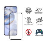 D+ Oil Resistant Anti Fingerprint Full Glue Edge to Edge Matte screen guard gaming tempered glass for Oppo F25 Pro (Pack of 2)