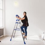 Blue Maple 5 Step Light Weight Aluminium Heavy Duty Folding Ladder