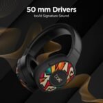 boAt Rockerz 550 Bluetooth Wireless Over Ear Headphones with Upto 20 Hours Payback, 50MM Drivers (Black)