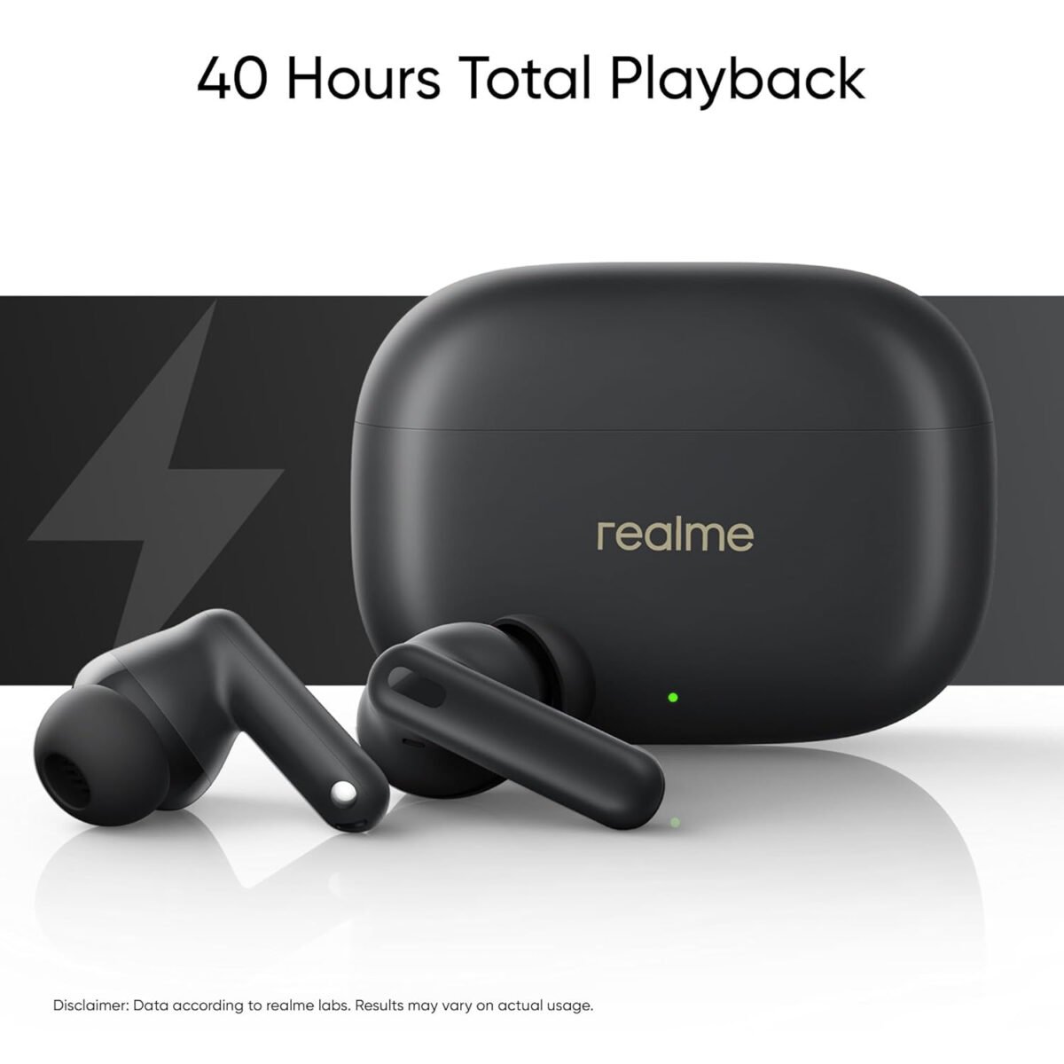 realme Buds T300 TWS earbuds with 40H Play time,30dB ANC, 360° Spatial Audio with Dolby Atmos, 12.4 mm Dynamic Bass Boost