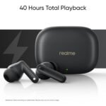 realme Buds T300 TWS earbuds with 40H Play time,30dB ANC, 360° Spatial Audio with Dolby Atmos, 12.4 mm Dynamic Bass Boost