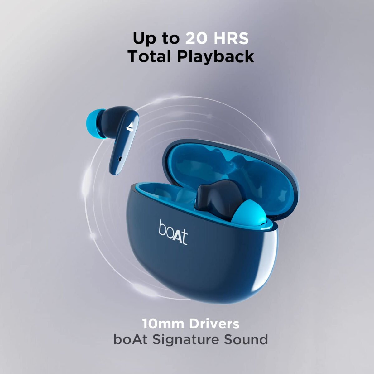 boAt Airdopes 181 in-Ear True Wireless Earbuds with ENx Tech, Beast Mode, Low Latency Upto 60ms, ASAP Charge, 20H Playtime, (3 color options)