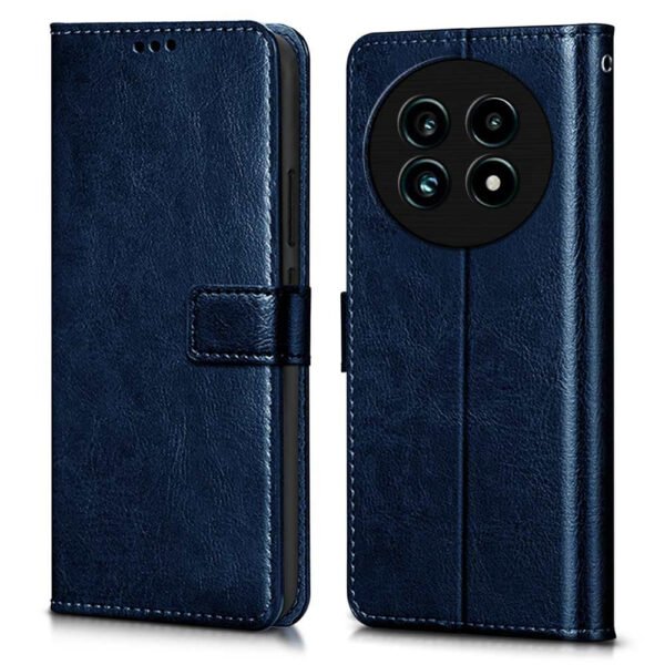 Shock Proof Flip Cover Back Case Cover for Realme 13 Pro 5G | Realme 13 Pro Plus 5G (Flexible | Leather Finish |