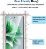 Premium HD+ Curved Gorilla UV Tempered Glass for Itel S23 Plus Edge to Edge Full Coverage Fingerprint and Oil Resistant with Advanced UV Glue and Easy Installation Kit