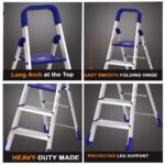 Blue Maple 5 Step Light Weight Aluminium Heavy Duty Folding Ladder