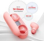 Boat Airdopes 121V2 | Wireless Bluetooth In Ear Earbuds with Upto 14 Hours Playback, 8MM Drivers, (Colour Pink)