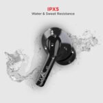 boAt Airdopes 163 in Ear Earbuds | Wireless Earbuds with Massive Playback of upto 17 Hour, IPX5 Water & Sweat Resistance, (Active Black)