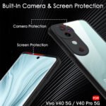 Ultra-Hybrid Shockproof Back Cover Case for Vivo V40 / V40 Pro 5G | Camera Protection Bump | Hard Back Cover Case