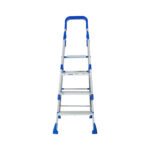 Railing Maple 4 Step Light Weight Aluminium Step Ladder 4.2 Ft Heavy Duty Folding Ladder