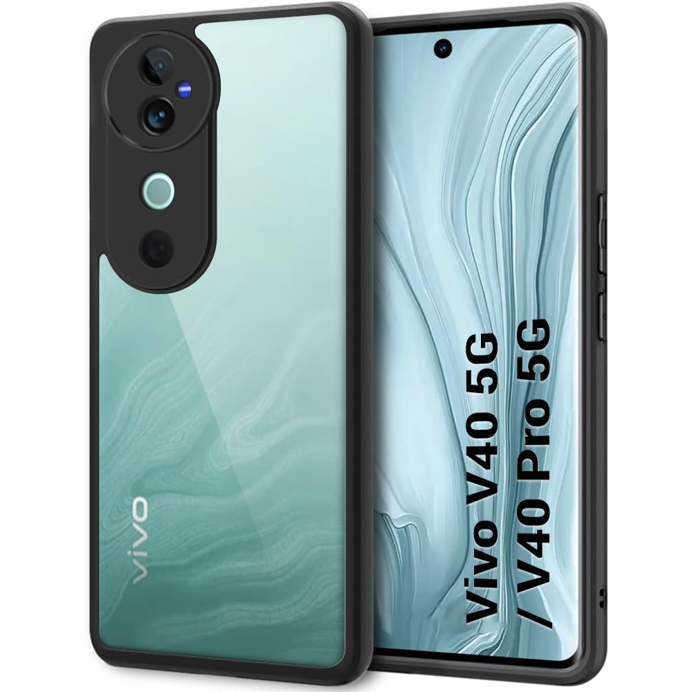 Ultra-Hybrid Shockproof Back Cover Case for Vivo V40 / V40 Pro 5G | Camera Protection Bump | Hard Back Cover Case