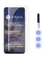 Tempered Glass Screen Protector Compatible for Motorola Edge 40 Neo 5G with Edge to Edge Full Coverage UV and Easy