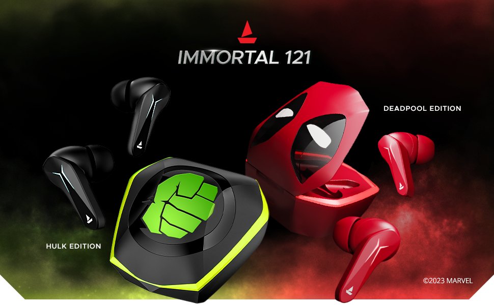 boat, gaming earbuds, tws earbuds, immortal, immortal 121